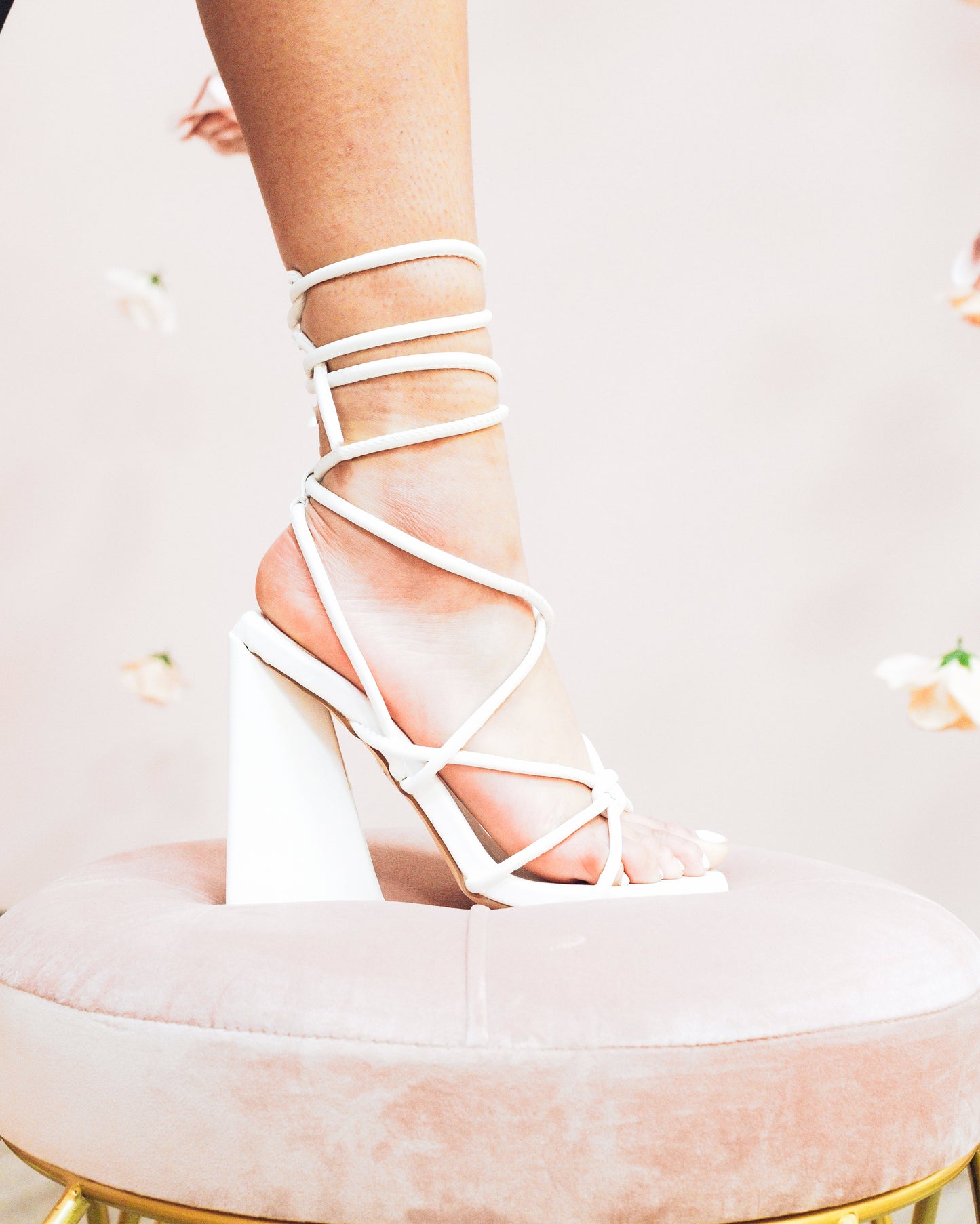 Trixie Wedge Heels (White)